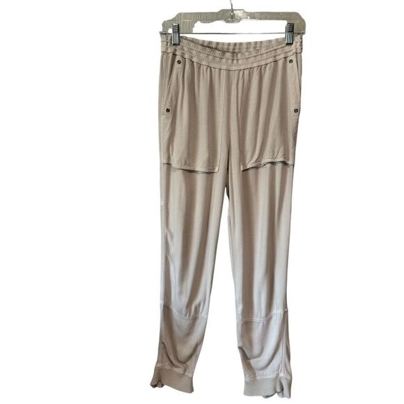 Revolve James Perse Soft Elastic Waist Zipper Ankle Viscose Joggers - Picture 4 of 12